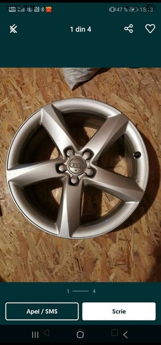 Vand Jante originale Audi (made in Germany) cu capace incluse
7.5Jx19H