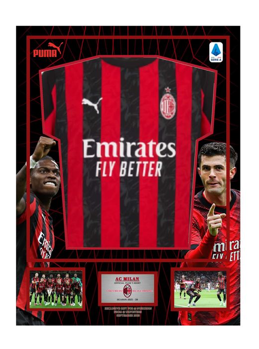 Новый Дизайн Формы Милана в рамке Сезон 2025-26(AC Milan kit in Frame)
