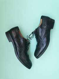 Pantofi Doucal's Doucals piele negru negri barbati casual Italia 42EU