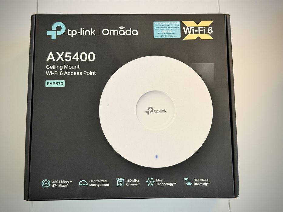 2x Access Point Wi-Fi 6 TP-Link Omada EAP670 AX5400 -Garantie Oct 2027