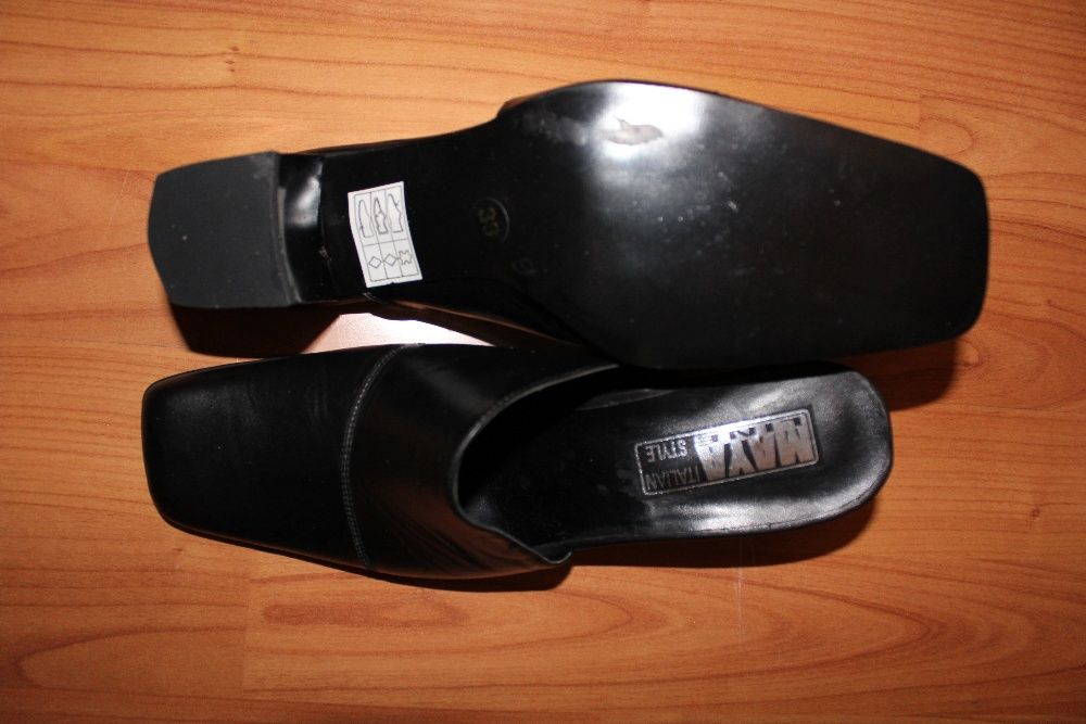 Saboti piele neagra nr.39