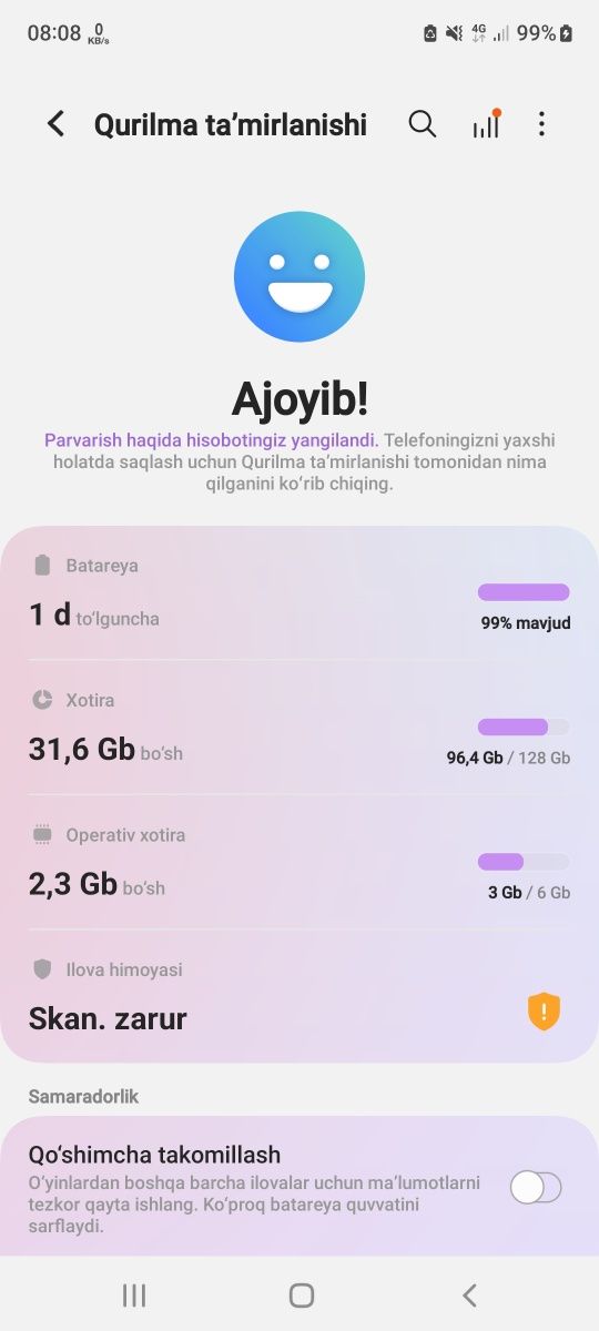 Samsung s20 fe.  6/128
