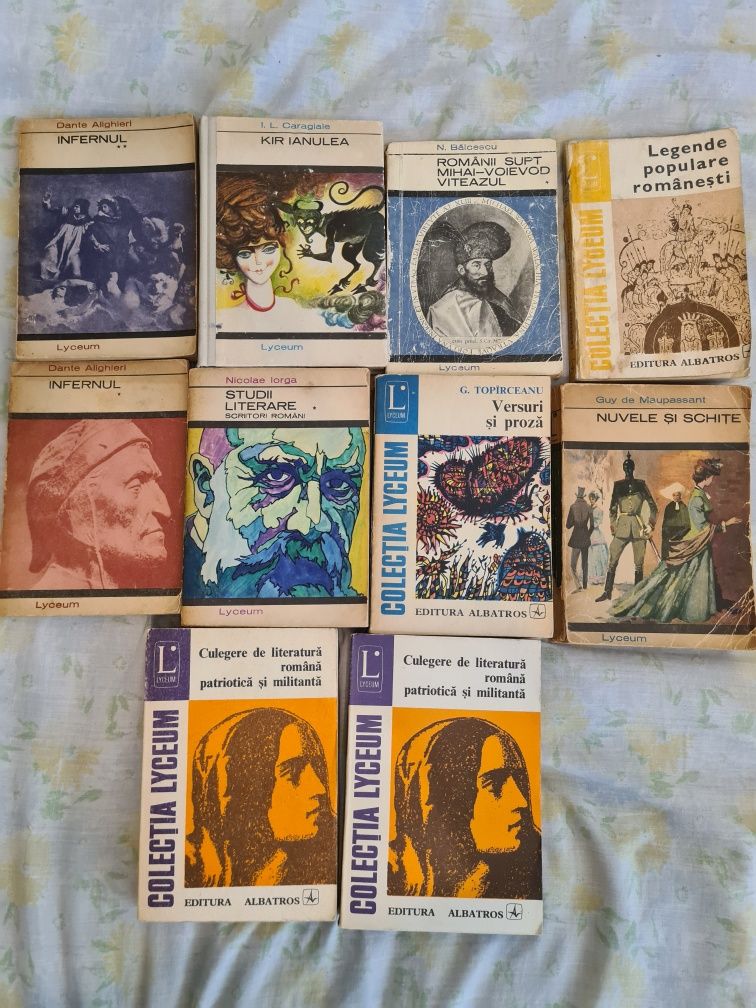 Colecția Lyceum, 10 volume