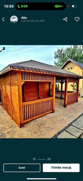 Vând foișor Terase din lemn
-foișoare la comanda
-pergole modele moder