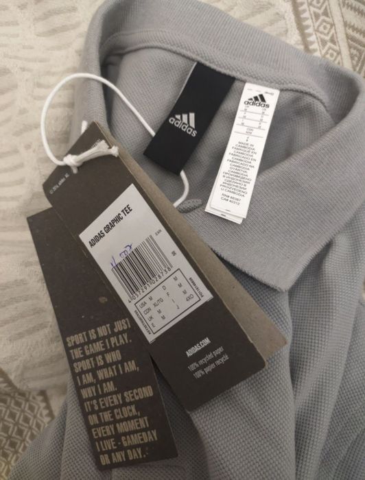 ADIDAS Gray Polo Оригинальное