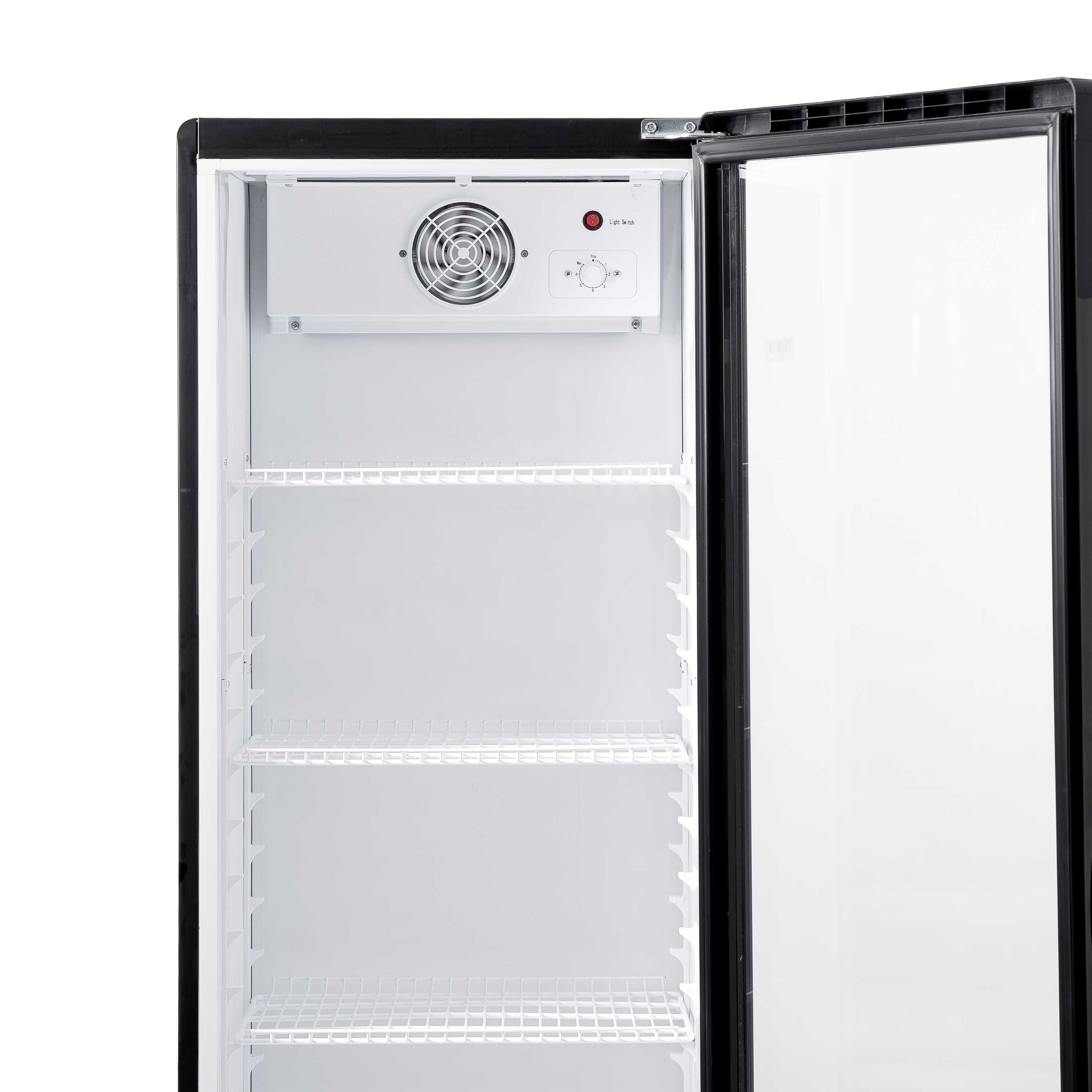 Холодильный шкаф для напитков на 360л витринный