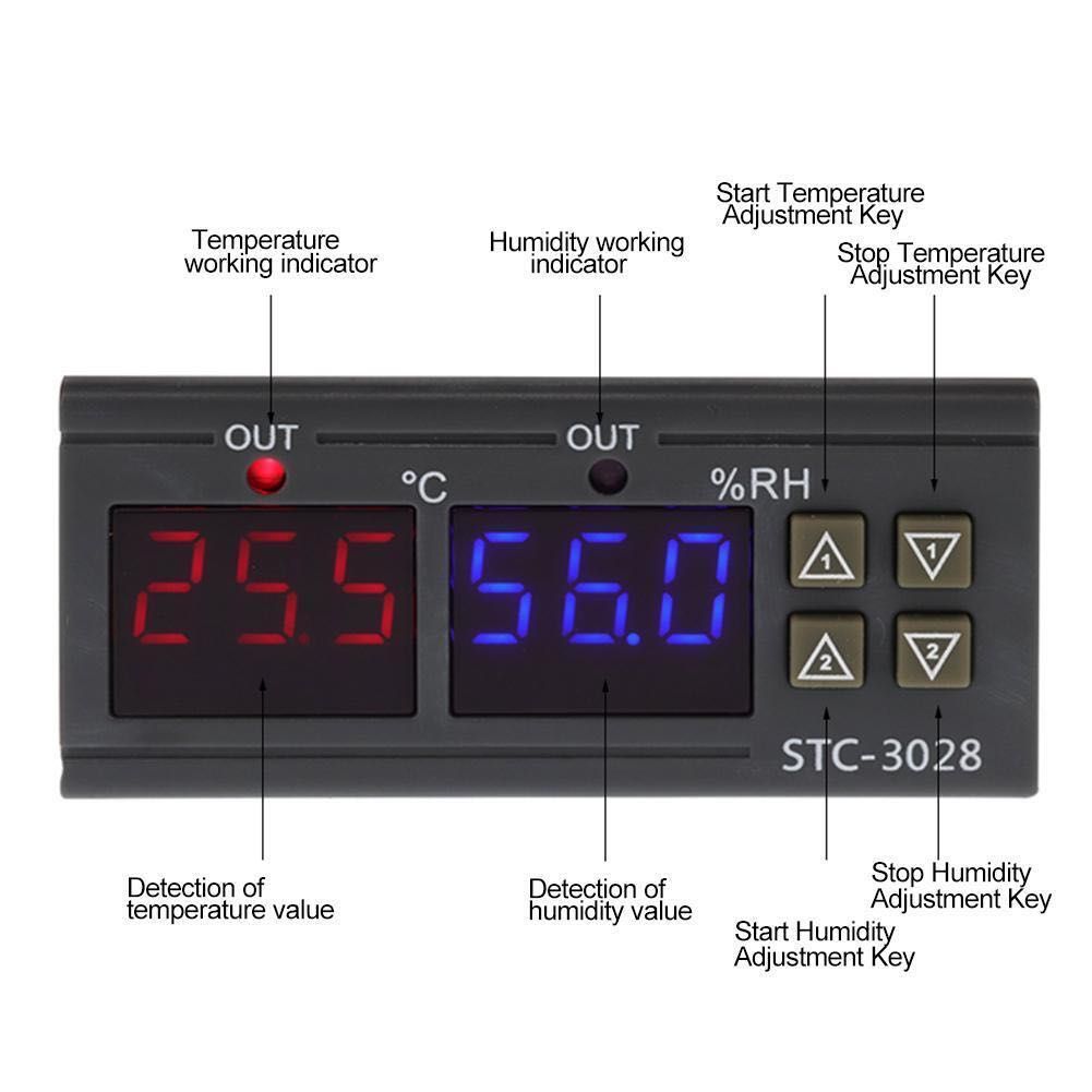 Контролер за температура и влажност Термометър Хигрометър