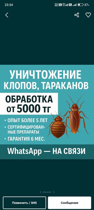 Дезинфекция дезинсекция СЭС уничтожение клопов,тараканов ,муравьев!!!