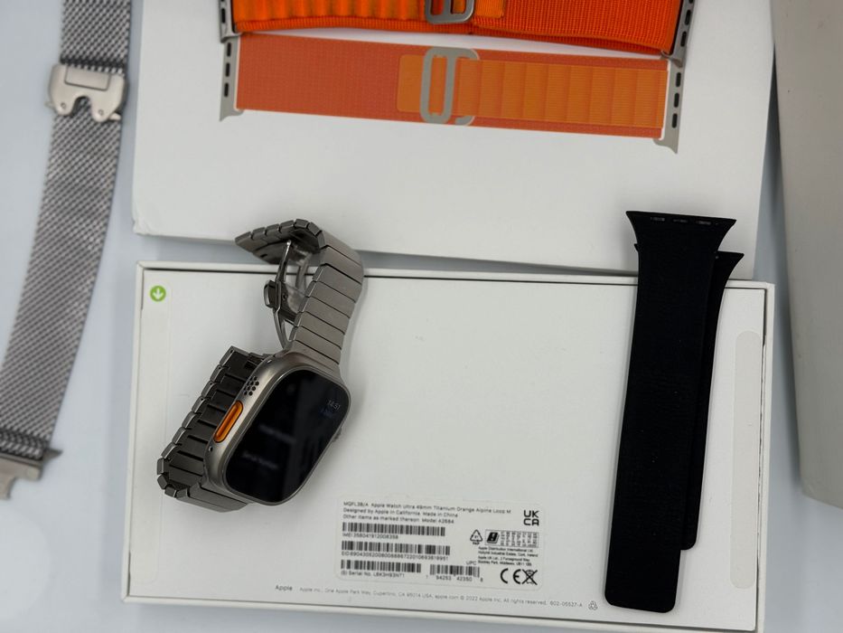Apple Watch Ultra 1 Stare Excelenta Cutie,cablu original curele cadou