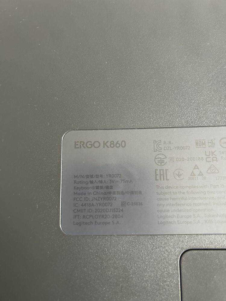 Клатиатура Logitech Ergo K860