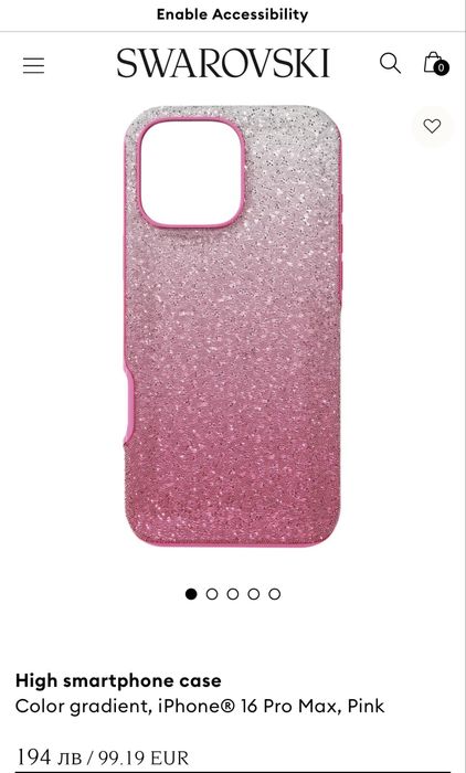 Кейс SWAROVSKI iphone 16 pro max