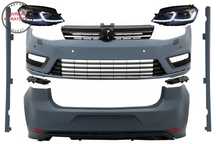 Kit Exterior Complet VW Golf VII 7 (2012-2017) cu Faruri LED Semnal Dinamic R-line- livrare gratuita