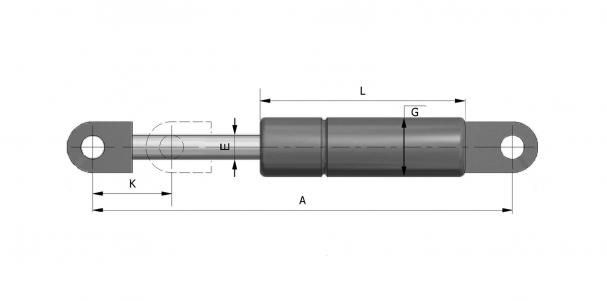 Газови амортисьори за мебели - 2 бр.