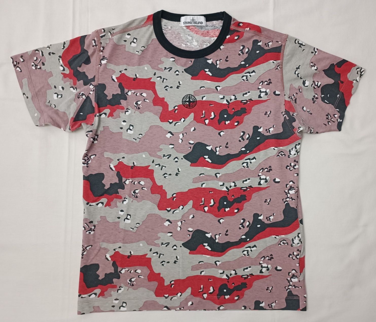 Stone Island Camouflage T-Shirt оригинална тениска M памучна фланелка