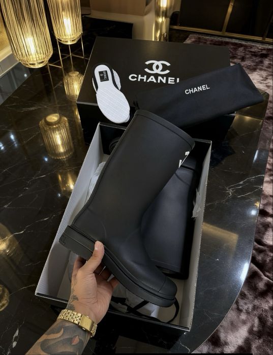 Ботуши Chanel  черни 36,37,38,39,40