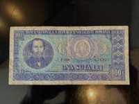 Bancnota veche de colecție 100 lei an 1966