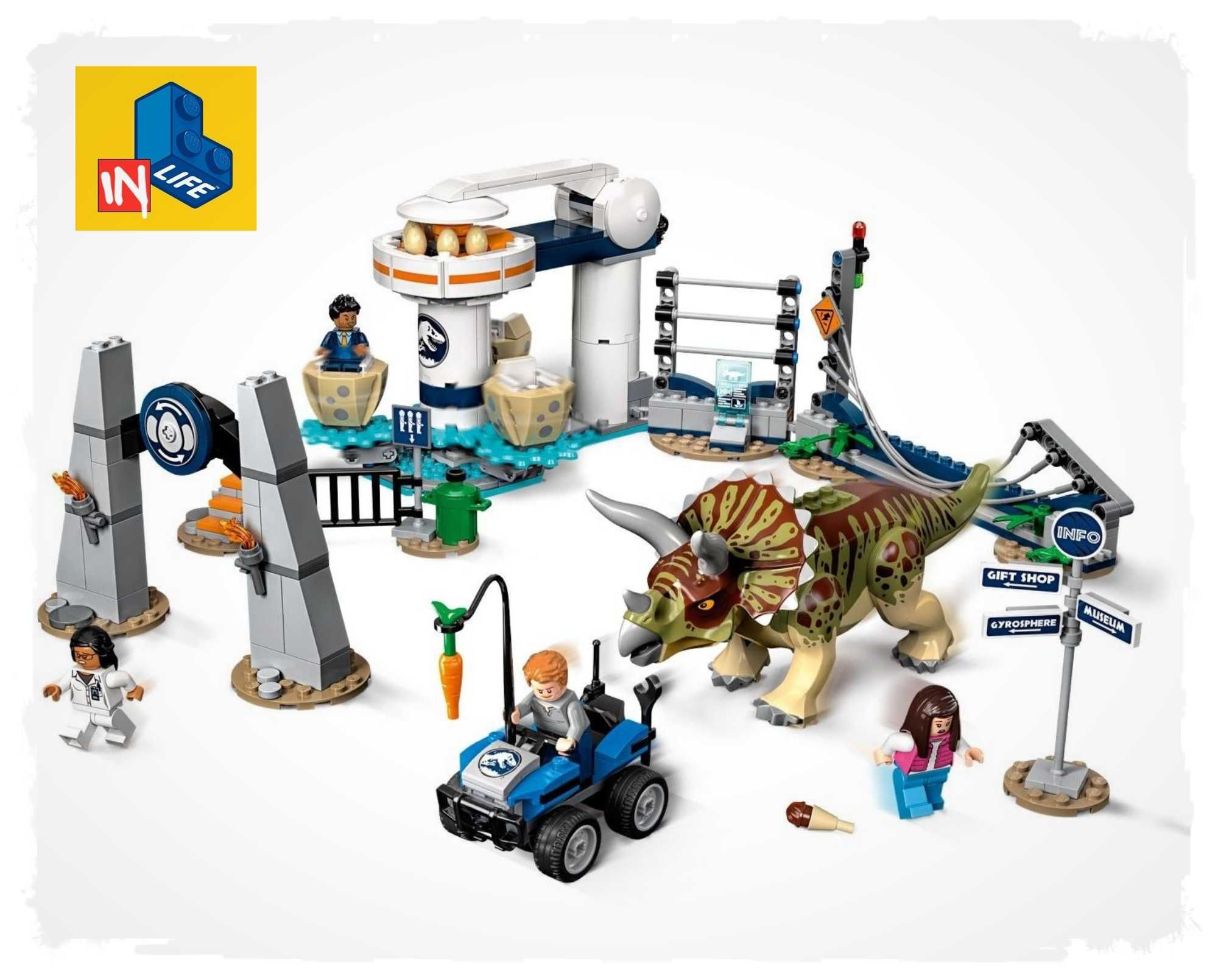 NOU TIP brand L Jurassic World - Triceratops dezlantuit 75937