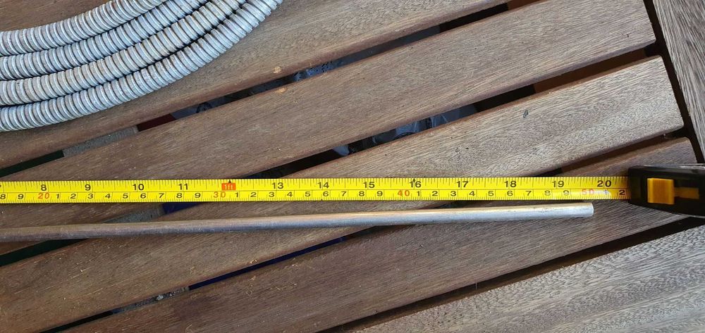 Sonda temperatura PT 100 .Tija 45 centimetri.