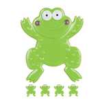 Set 5 stickere antiderapante pentru cada si dus broscute verzi 14x12cm