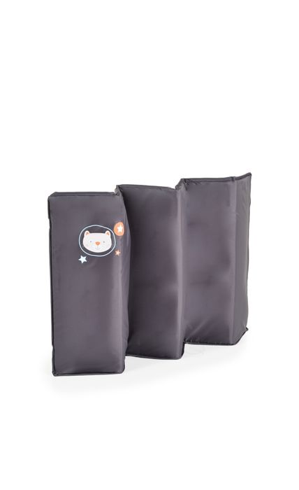 Patut pliabil cu doua niveluri P9010 Tommy, Roz/Gri