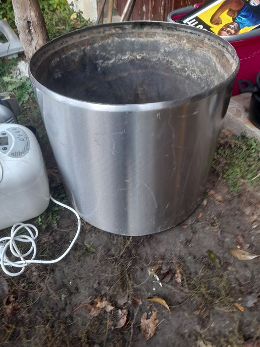 Oală  inox ghiveci flori