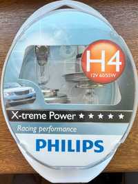 Becuri Halogen Philips H4 X-treme Power - Racing performance