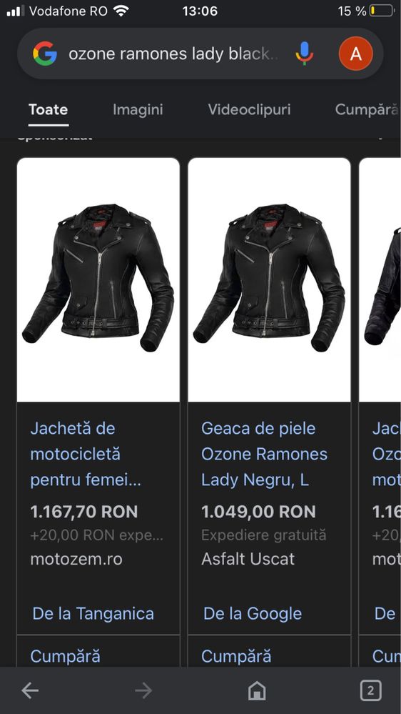 Jachetă de motocicletă pentru femei Ozone Ramones