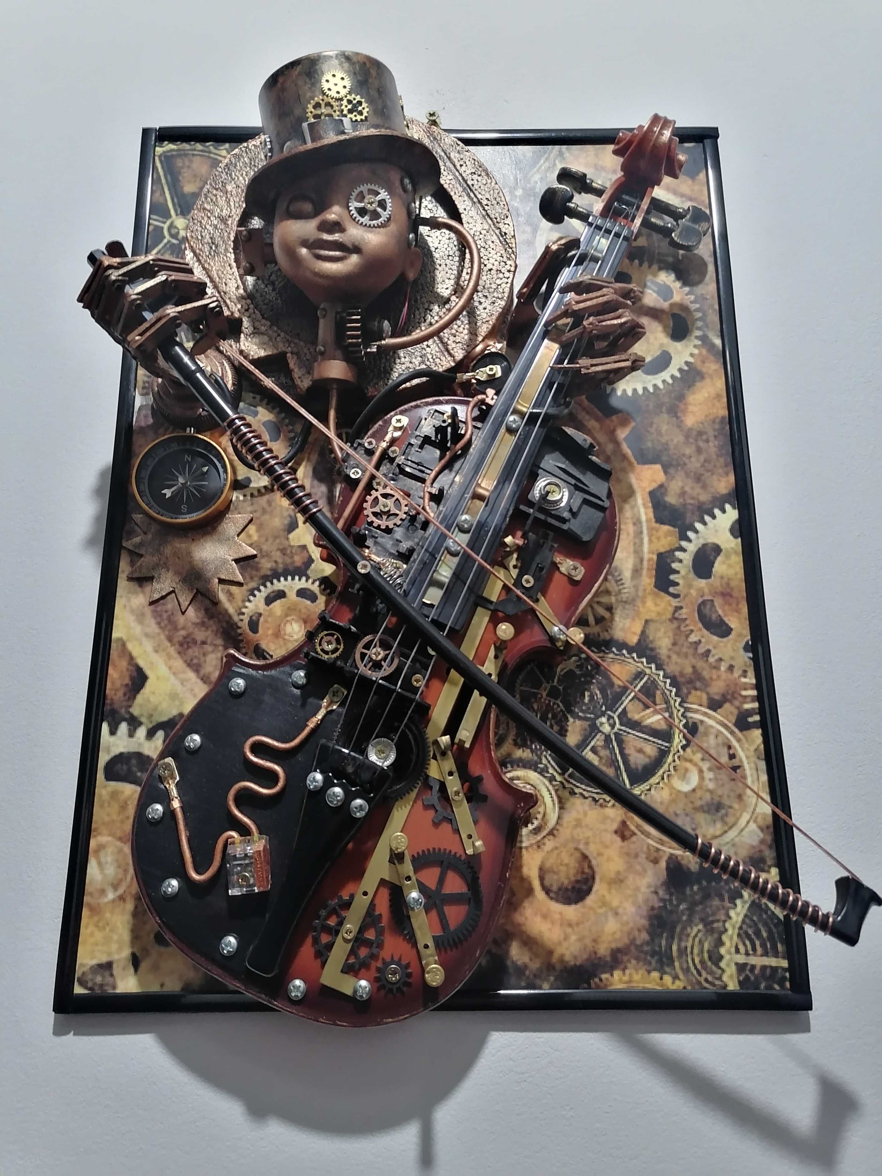 vioara steampunk music tablou 3d ,decoratiune,cadou inedit