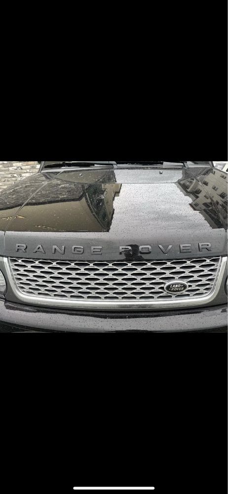 Litere, scris, emblema Range Rover