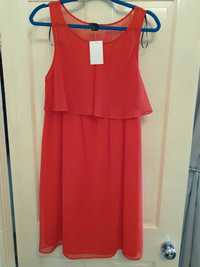 Страхотна червена лятна рокля и дънки за бременни H & M