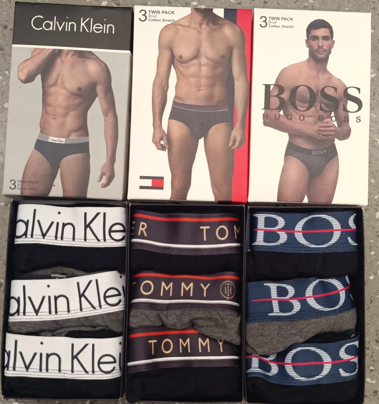 Set lenjerie intima barbati Tommy CK Lacoste Armani