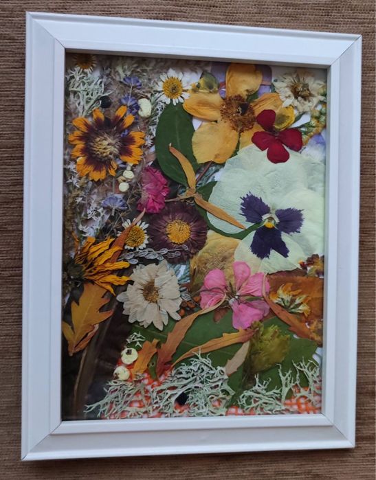 Картини с хербаризирани цветя