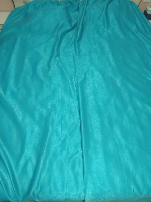 Draperii catifea turcoaz