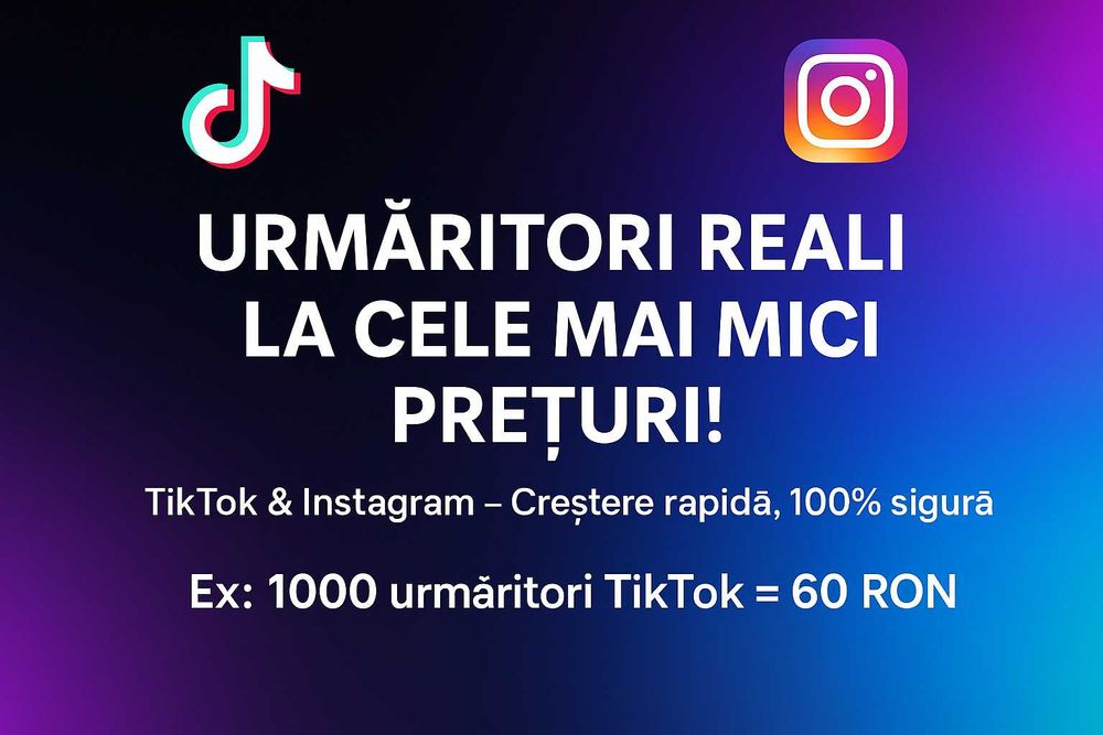 Urmaritori instagram/ tiktok/ facebook