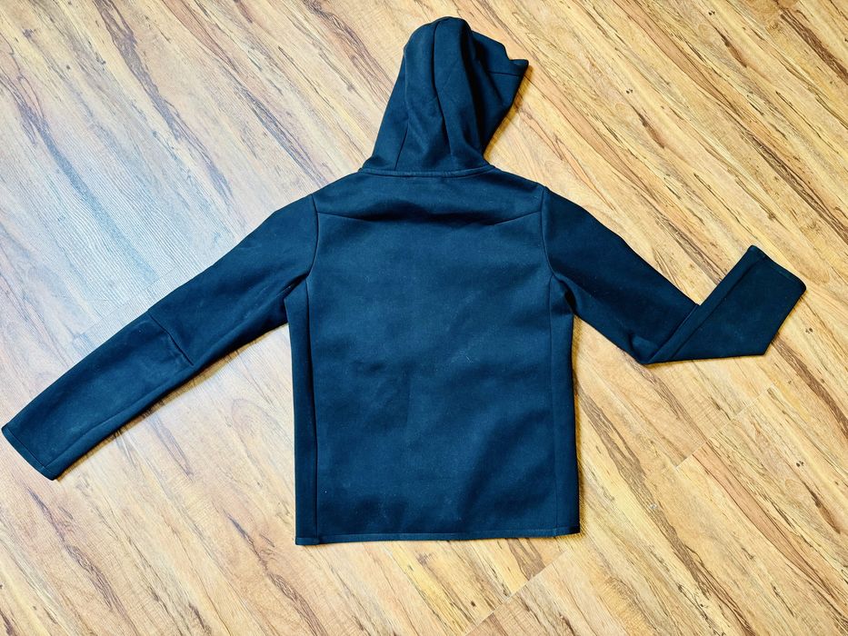 Детско горнище суитшърт  NIKE NSW TCH FLC BRUSHED FZ BLACK
