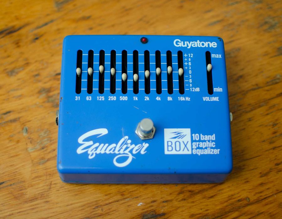 Pedala chitara sau bas, egalizator pe 10 benzi Guyatone, vintage
