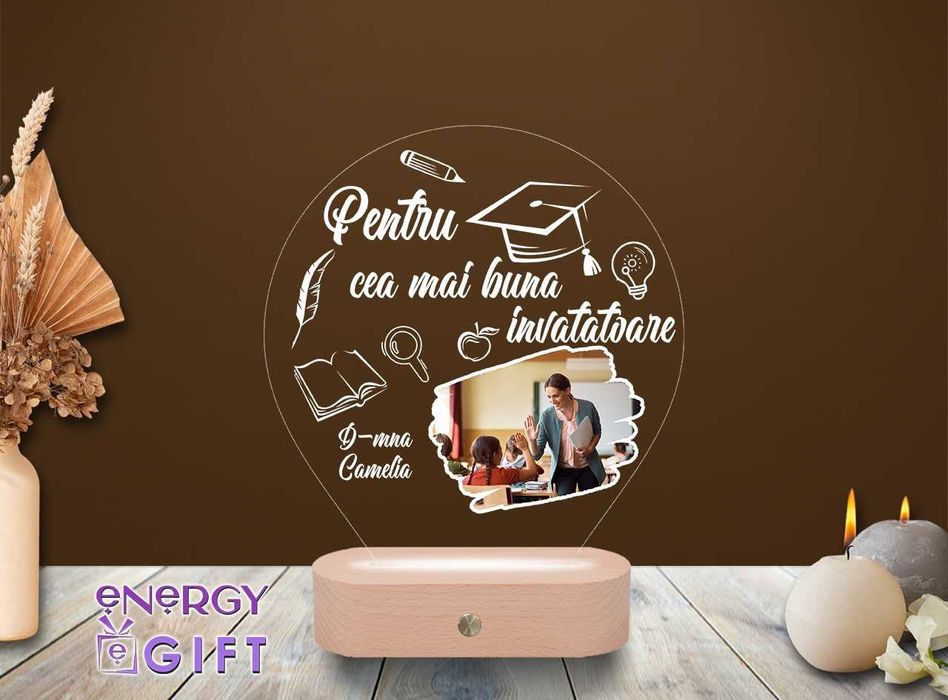 Lampa Led Personalizata – Educatoare / Învățătoare / Profesoară