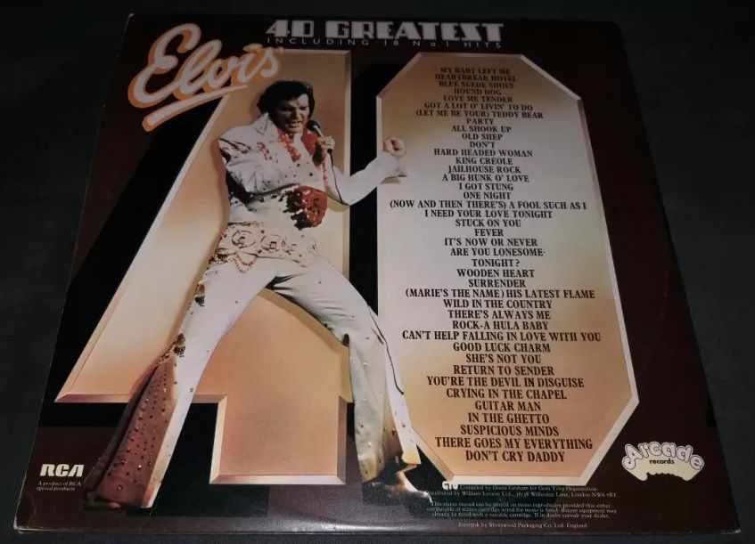 Vinil vinyl ELVIS PRESLEY ‎– 40 Greatest Hits - NM 2LP