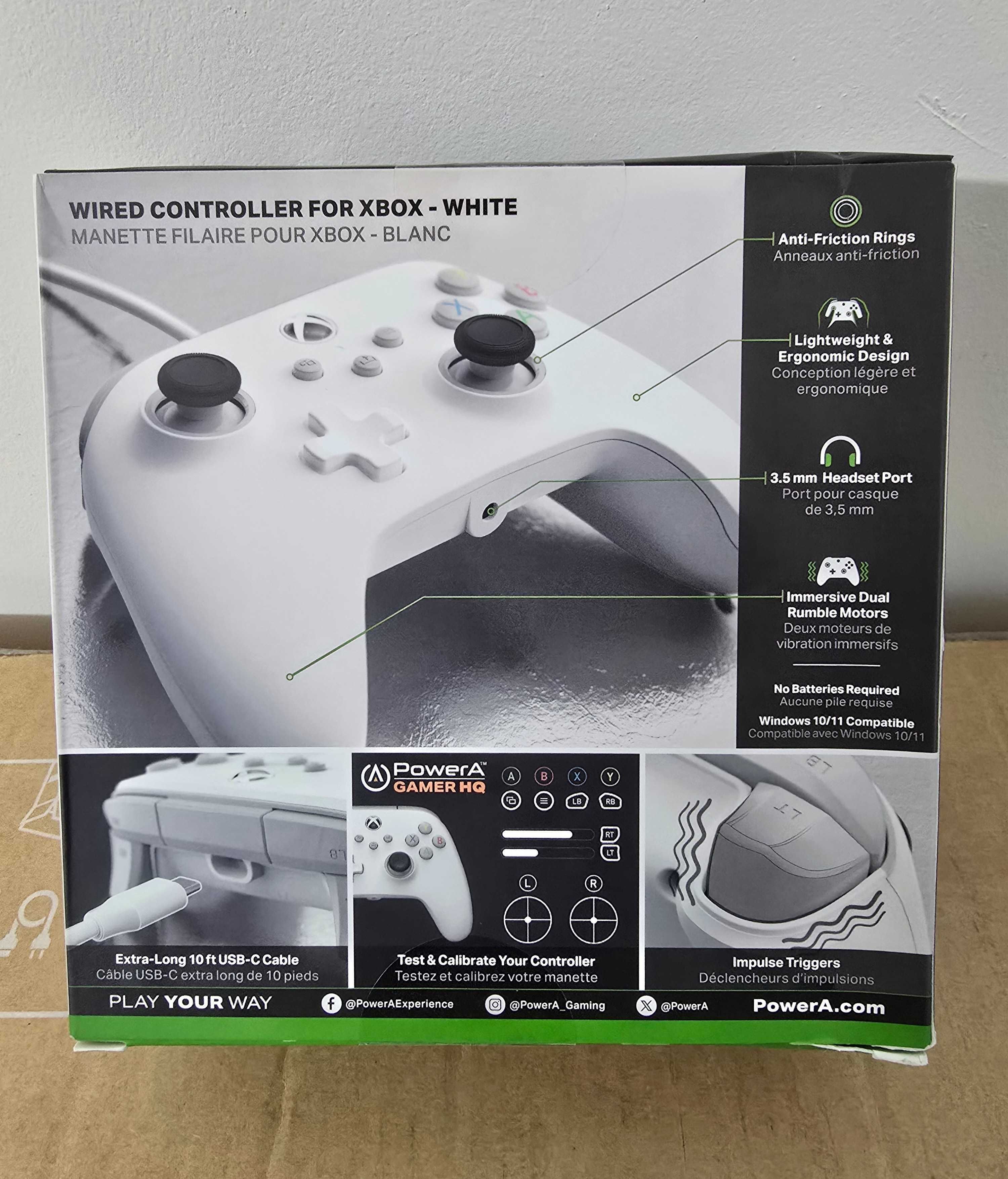 XBox Контролер PowerA - Enhanced, за Xbox One/Series X/S, White Mist