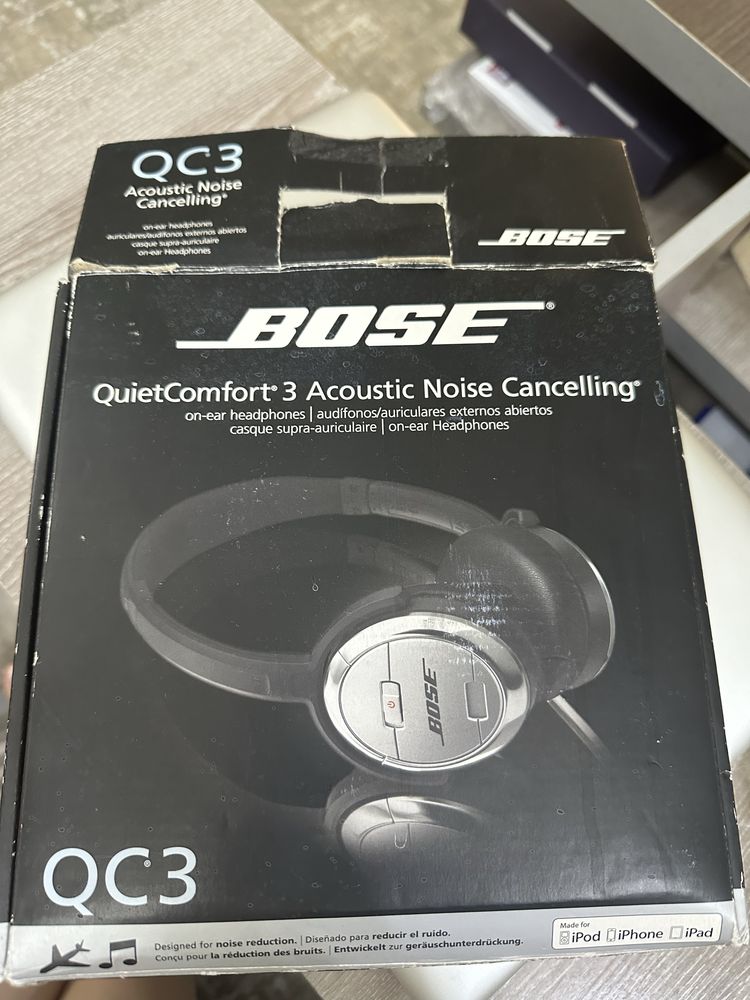 Casti Bose Quiet Comfort 3 Acoustic Noise Cancelling