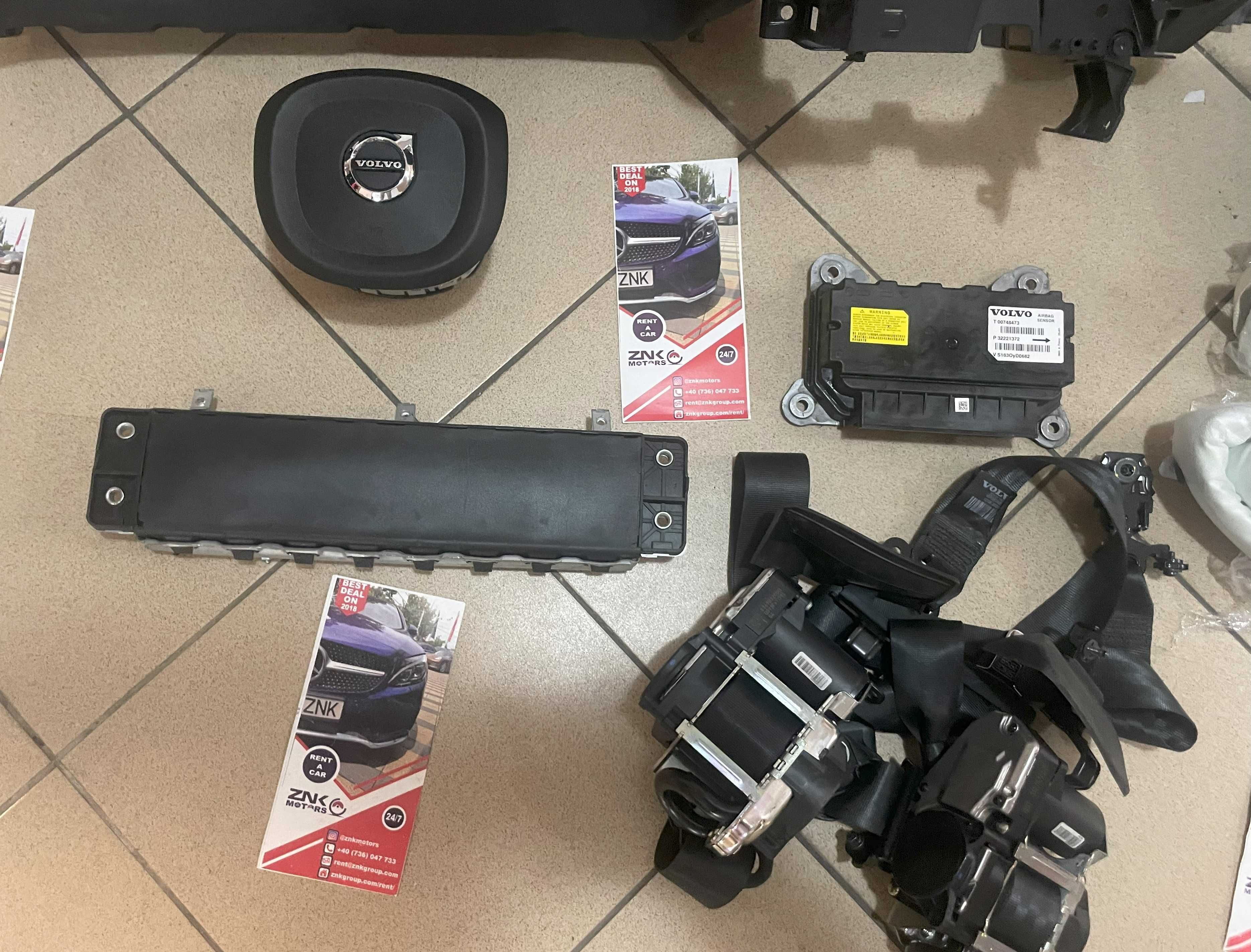 VOLVO V90 / S90 plansa de bord - kit airbag volan pasager - centuri