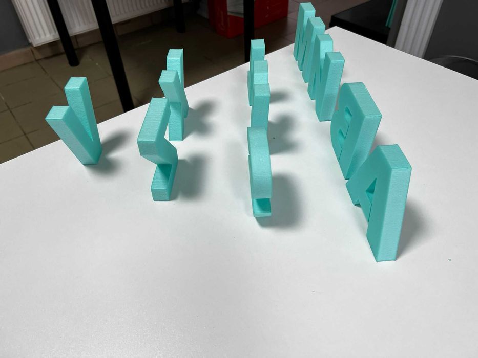 Litere volumetrice din polistiren 20cm/10cm