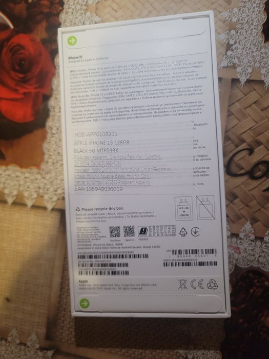 Iphone 15 black 128 gb