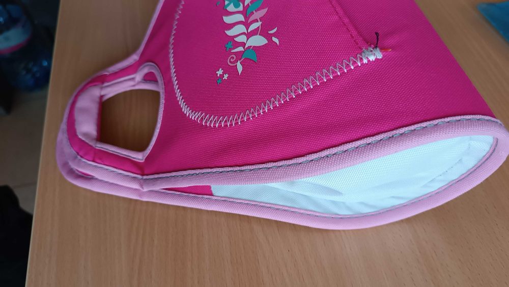 детска модна обемна розова чанта