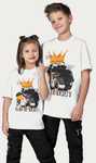 Tricou Vagabond alb albastru unisex