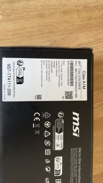 msi Claw A1M ultra 7