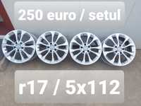 Jante aluminiu originele r17 / Audi Mercedes Vw Skoda Seat / 5x112