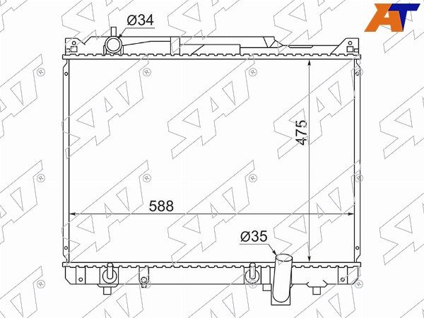 Радиатор Suzuki Escudo