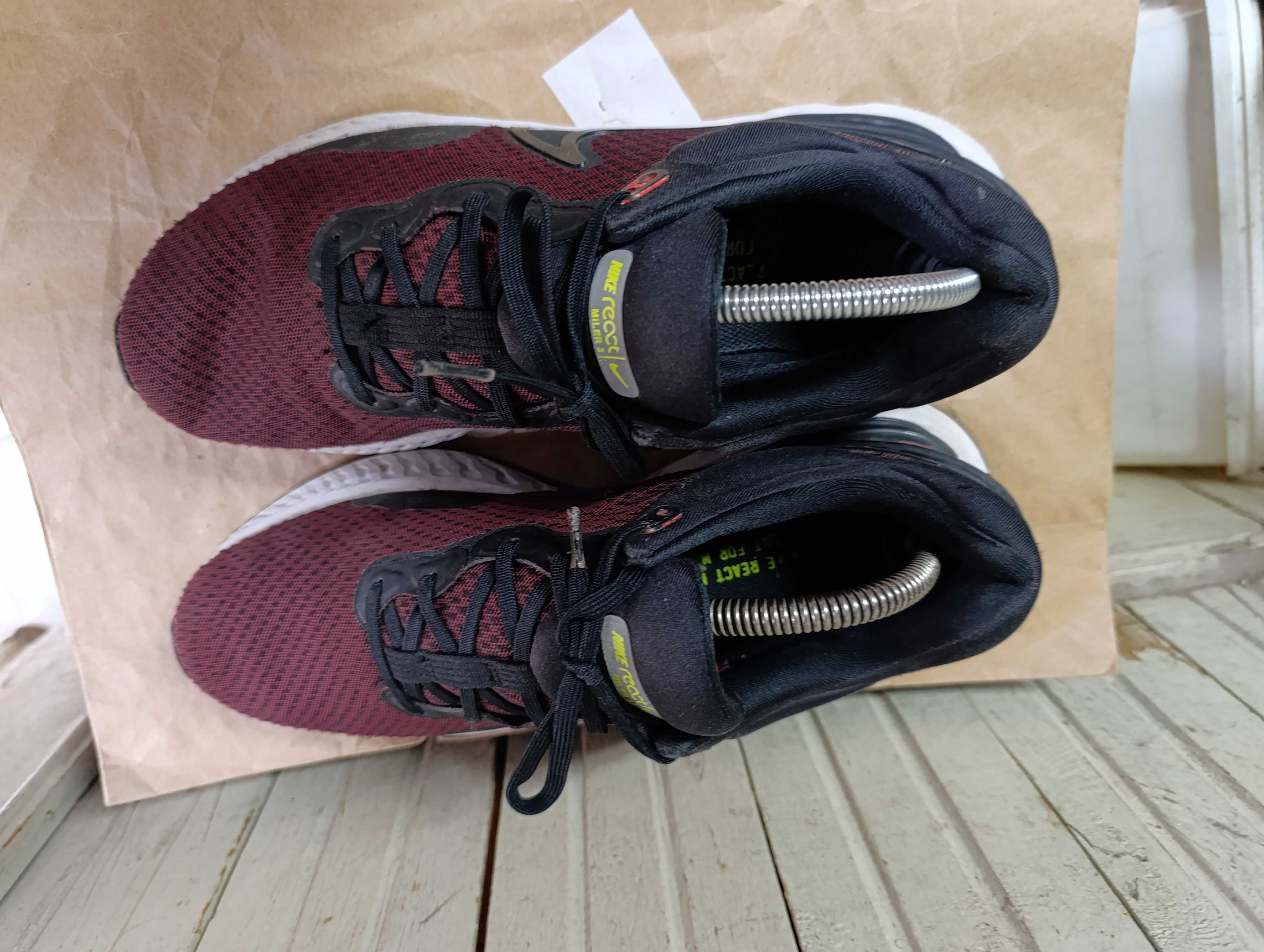 Nike React Miler 3 Black Red''оригинални маратонки 43 номер