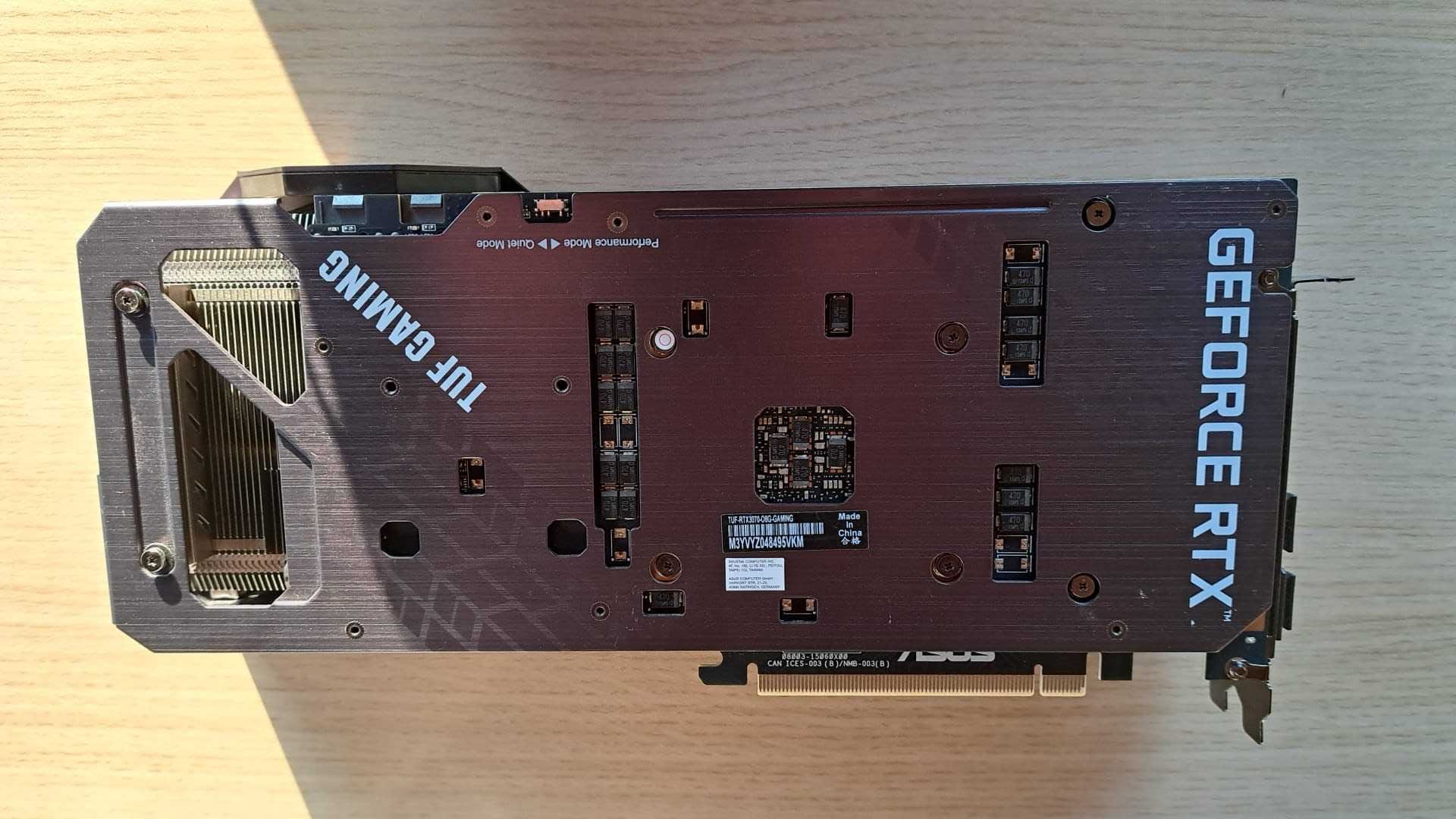 Placa video Asus tuf Nvidia RTX 3070 de 8 gb ddr6 -Gaming , ca noua